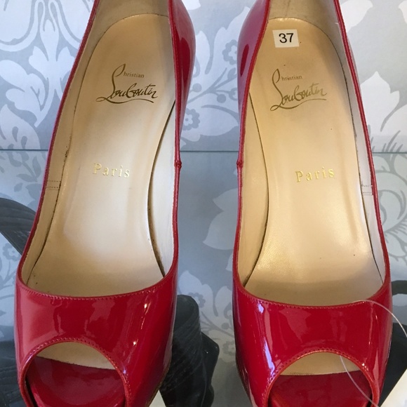 CHRISTIAN LOUBOUTIN Red Hyper Prive Patent Leather - Picture 2 of 8